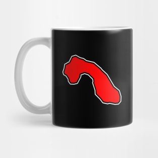 Cormorant Island in Spicy Red - Solid Simple Colour - Cormorant Island Mug